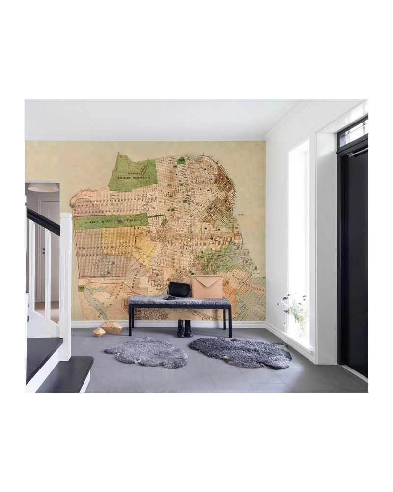 Papel de parede NO 5 - Maps R13821 - REBEL WALLS