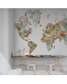 Papier peint NO 5 - Maps R13891 - REBEL WALLS