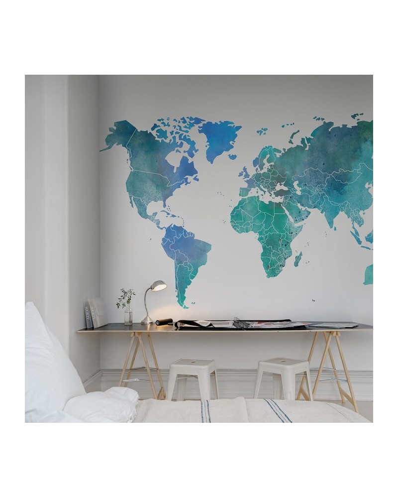 Papier peint NO 5 - Maps R13923 - REBEL WALLS