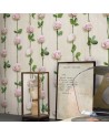 Papel de parede 8888-409 RIDEAU-DE-ROSES-BOIS-CLAIR - KOZIEL