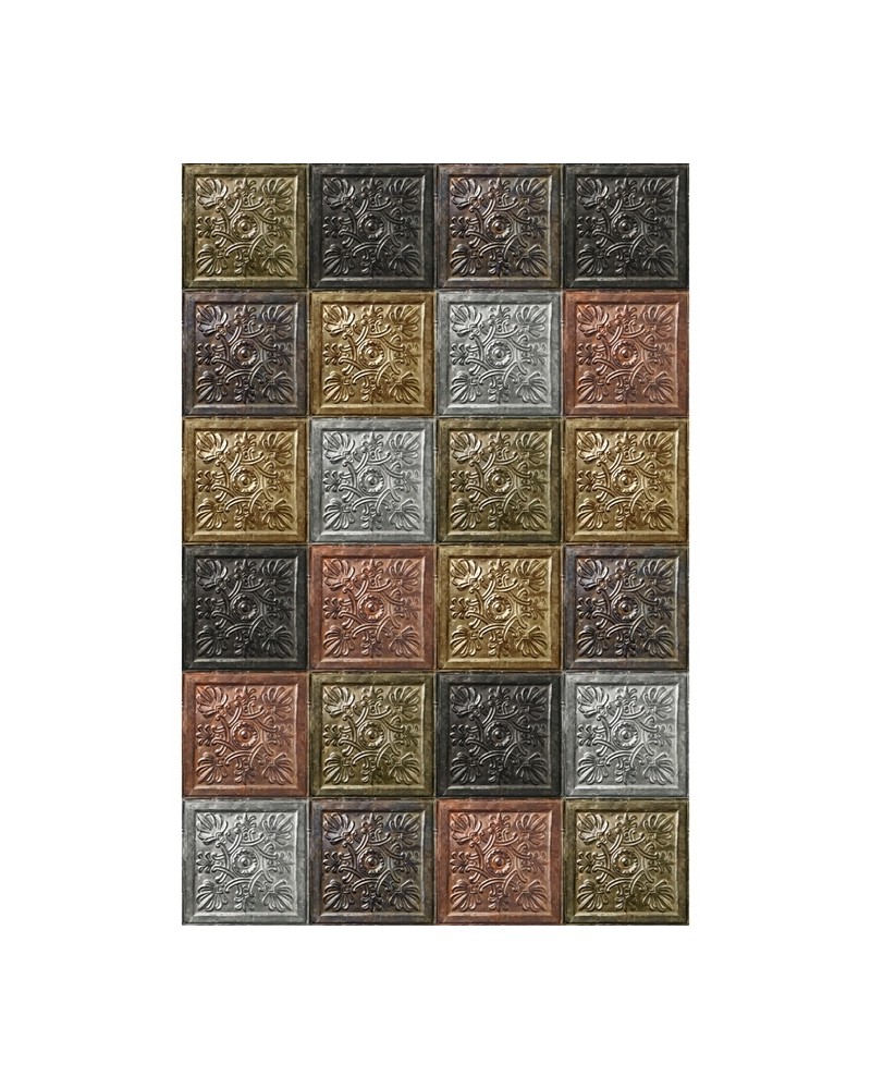 PPV004DMIXX6 PLAQUES-VICTORIENNES-ANTIQUES-COULEURS-MULTIPLES-004DMIX