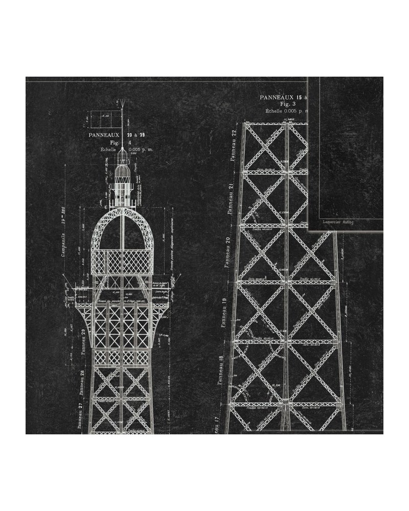 Papier lackiert GRAND EIFFEL Anthrazit WP20218 - MIND THE GAP