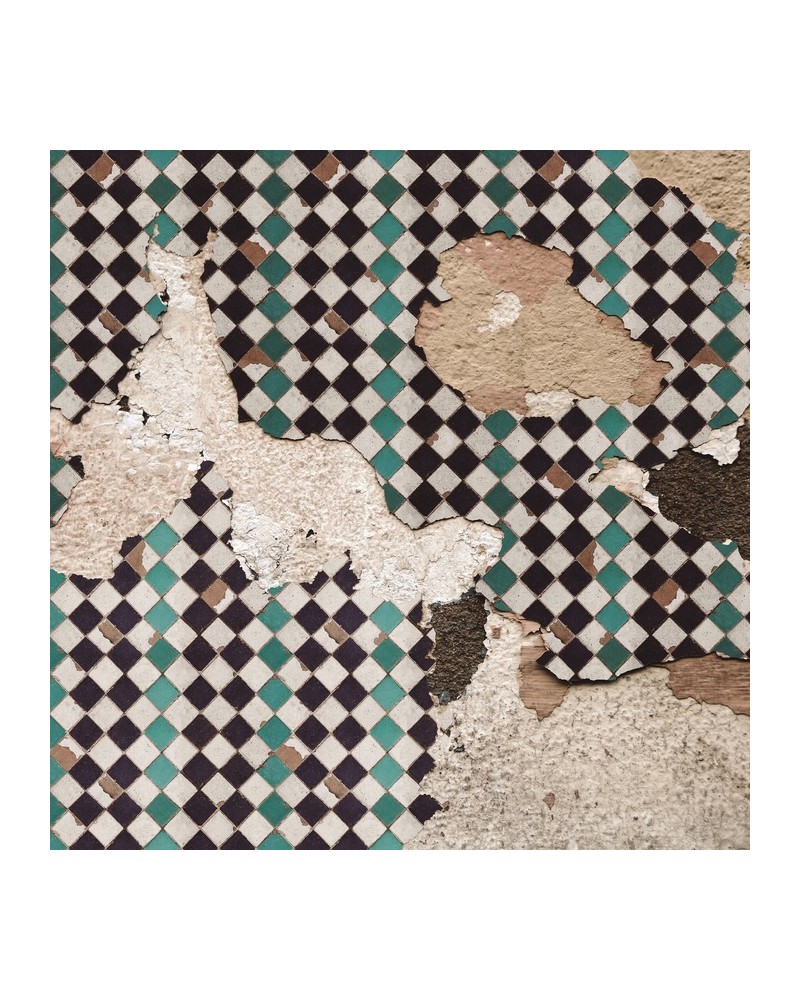 Papier peint 6500311 TILES BROKEN WALL TURQUOISE - COORDONNE