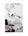 Wallpaper 6500107 NEWSPAPER MAP WHITE - COORDONNE