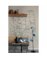 Papel de parede 6500502 DOTS MAP - COORDONNE