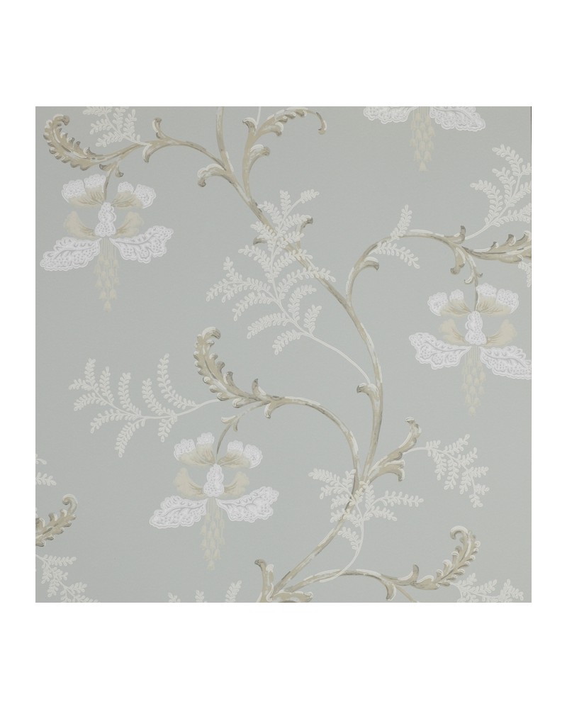 Wallpaper CFW7127-01 BELLFLOWER Old Blue - COLEFAX AND FOWLER