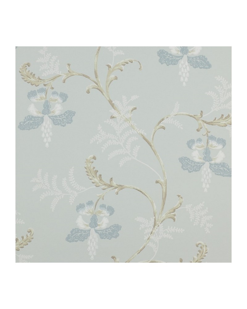 Carta da Parati CFW7127-03 BELLFLOWER Aqua - COLEFAX AND FOWLER