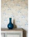 Wallpaper CFW7127-03 BELLFLOWER Aqua - COLEFAX AND FOWLER