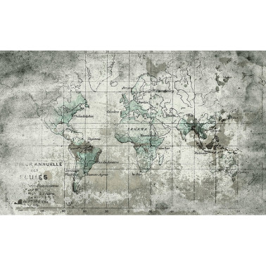 Carta da Parati 6800305 OLD MAP BLUE - COORDONNE