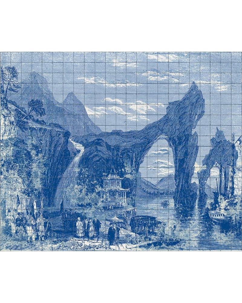 Papel Pintado 6800607 ILLUSTRATION TILES INDIGO - COORDONNE