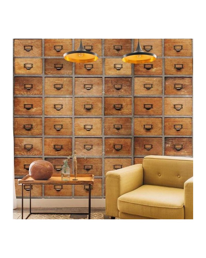 Papier peint 6800508 DRAWERS WOOD - COORDONNE