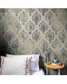 Papel Pintado 6800624 BROKEN DAMASK BLUE - COORDONNE