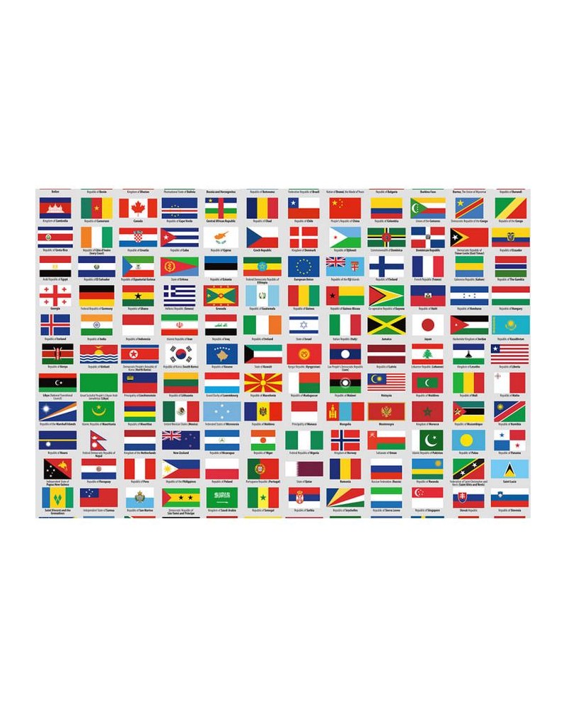 Papier peint R10741 Flags of Sovereign States - REBEL WALLS