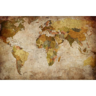 Papel de parede R10771 World Map - REBEL WALLS