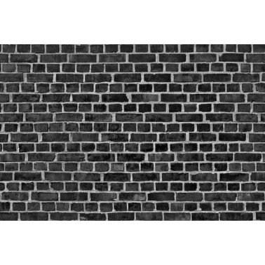 Papier peint R10962 Brick Wall, black - REBEL WALLS