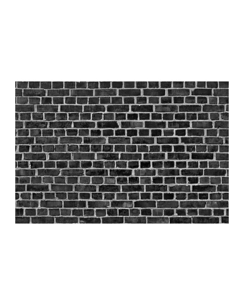 Papier peint R10962 Brick Wall, black - REBEL WALLS