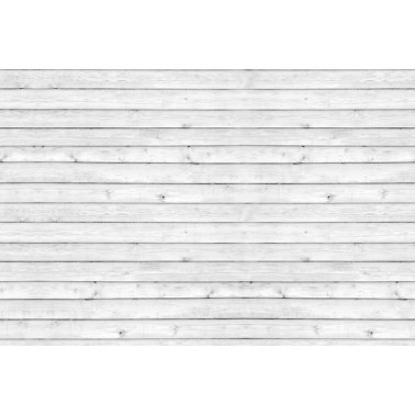 Papier peint R12582 Horizontal Boards, white - REBEL WALLS