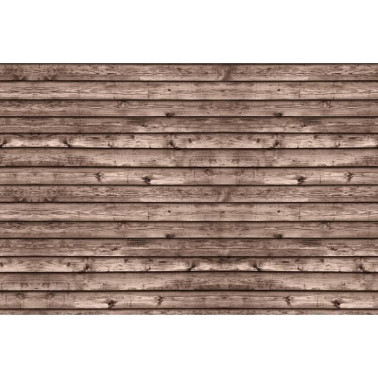 Papel de parede R12583 Horizontal Boards, brown - REBEL WALLS