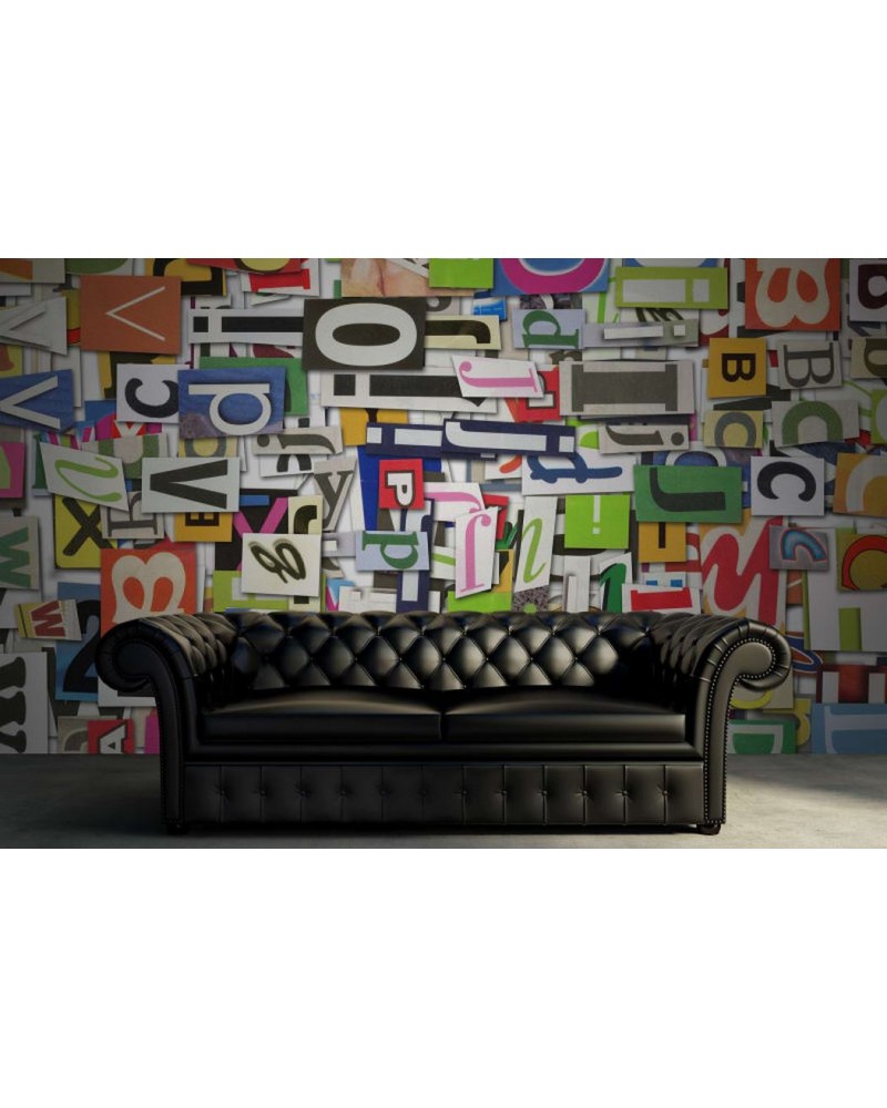 Papier peint R10481 Magazine Letters - REBEL WALLS