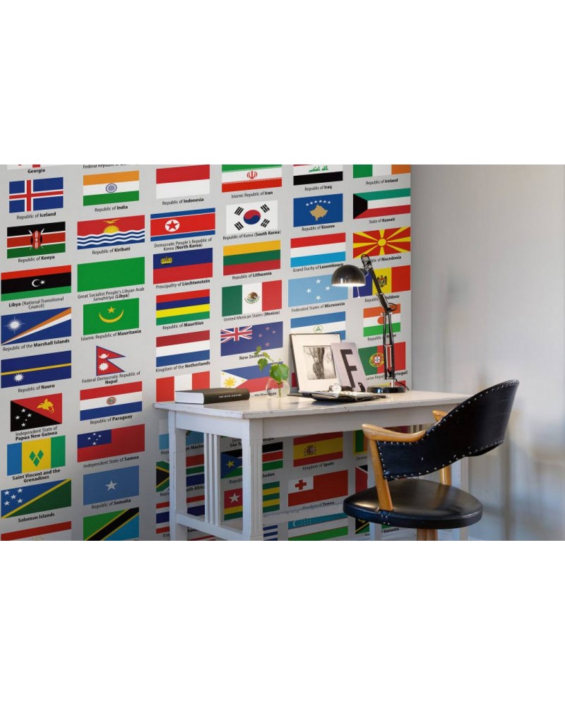 Papier peint R10741 Flags of Sovereign States - REBEL WALLS