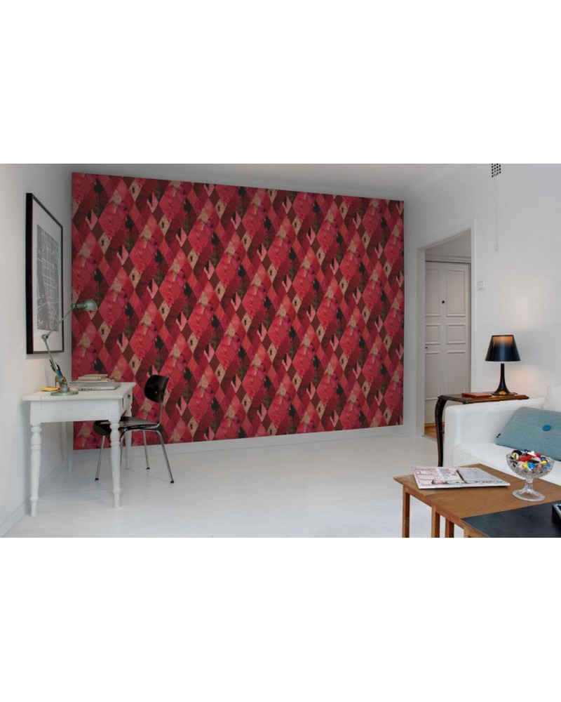 Papel de parede R12231 Harlequin, red - REBEL WALLS