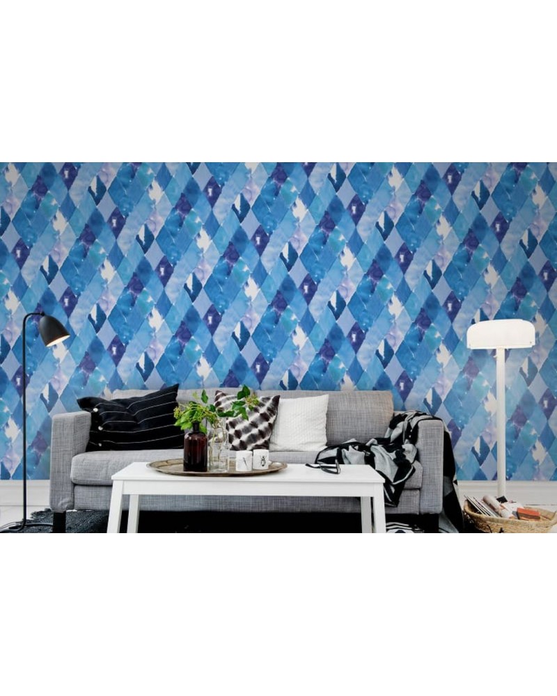 Papel de parede R12232 Harlequin, blue - REBEL WALLS