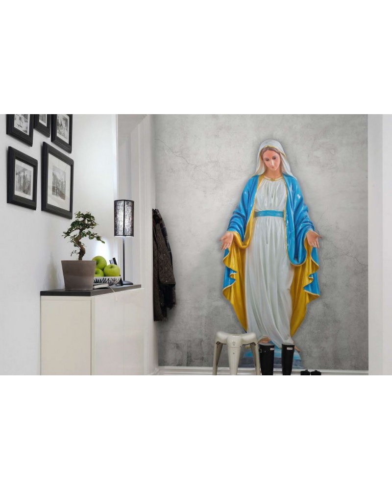 Papier peint R12321 Virgin Mary, concrete - REBEL WALLS