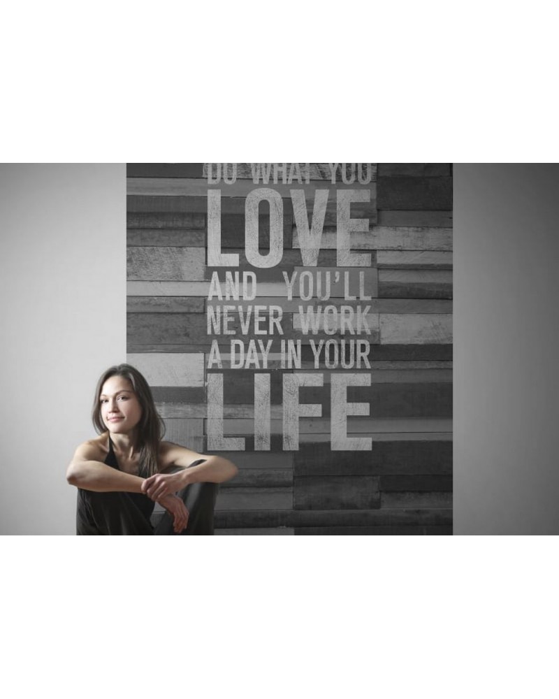 Wallpaper R12403 Quotes, wood wall - REBEL WALLS