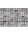 Wallpaper R12831 Concrete Trellis, grey - REBEL WALLS