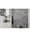 Wallpaper R12831 Concrete Trellis, grey - REBEL WALLS