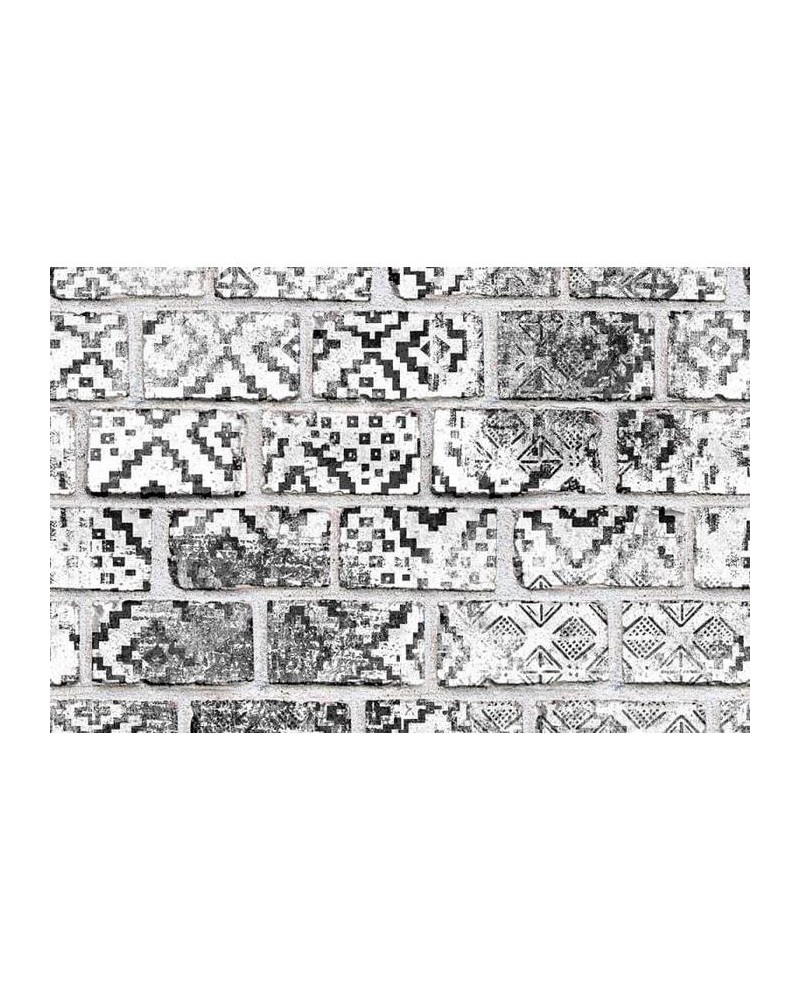 Papel Pintado R15232 Decorated Bricks - REBEL WALLS