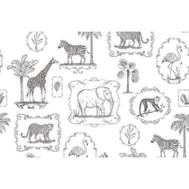 Wallpaper R15271 Animal Party - REBEL WALLS