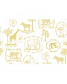 Papel Pintado R15272 Animal Party, Yellow - REBEL WALLS