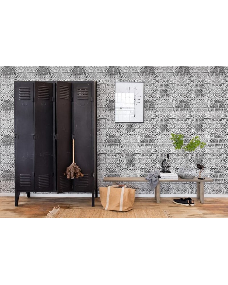 Papier peint R15232 Decorated Bricks - REBEL WALLS