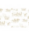 Papel de parede R15592 Horse Herd, Gold - REBEL WALLS