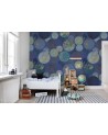 Papel Pintado R13883 Globes Gathering, Blue - REBEL WALLS