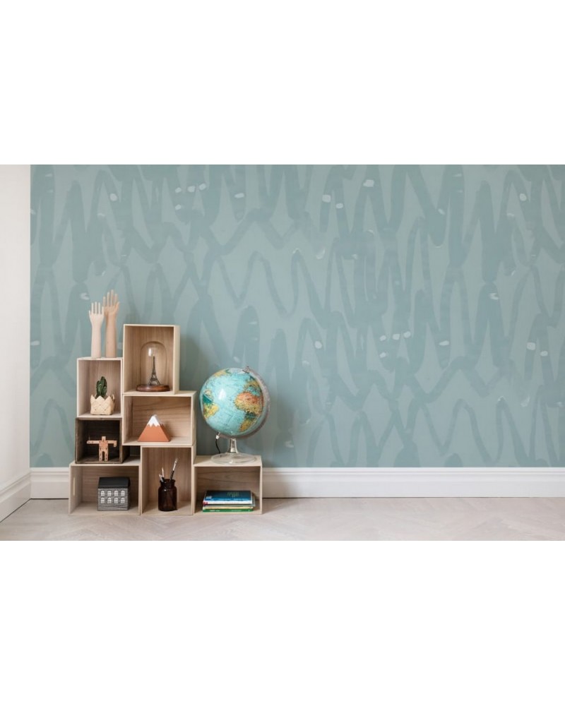 Carta da Parati R14094 Pulse of Passion, Mint - REBEL WALLS