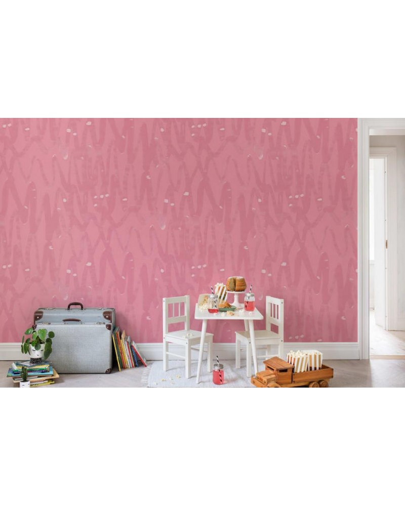 Carta da Parati R14095 Pulse of Passion, Pink - REBEL WALLS