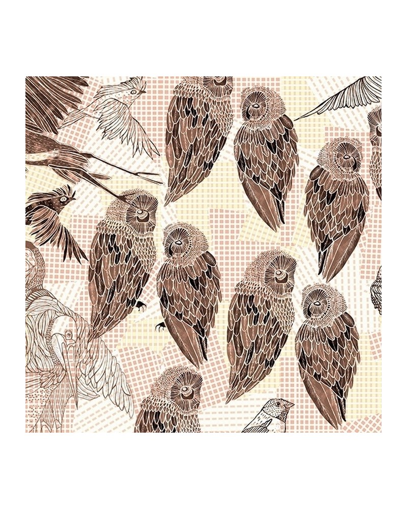 Papel Pintado PENCIL BIRDS WDPB1602 - WALL AND DECO