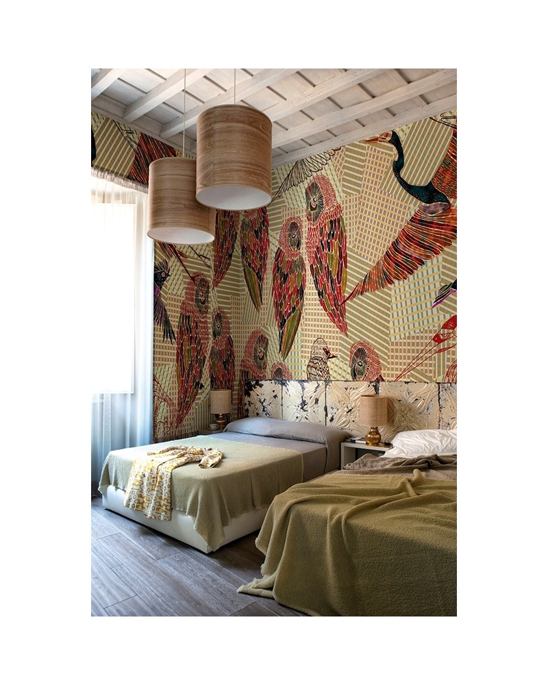 Papel Pintado PENCIL BIRDS WDPB1602 - WALL AND DECO