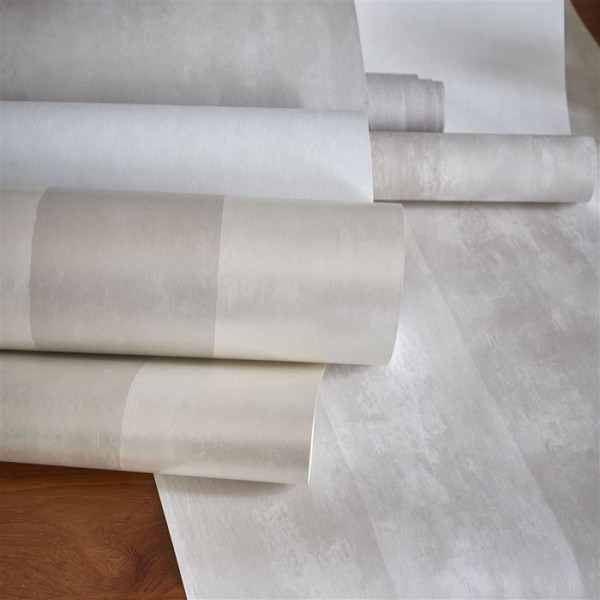 Papel de parede PDG720/07 PARCHMENT STRIPE - SILVER BIRCH - Designers Guild