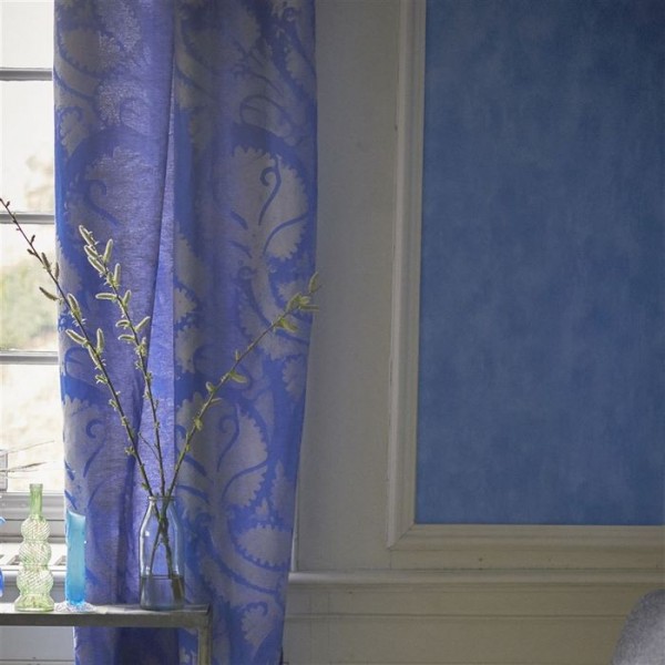 Wallpaper PDG719/25 PARCHMENT - AQUA - Designers Guild