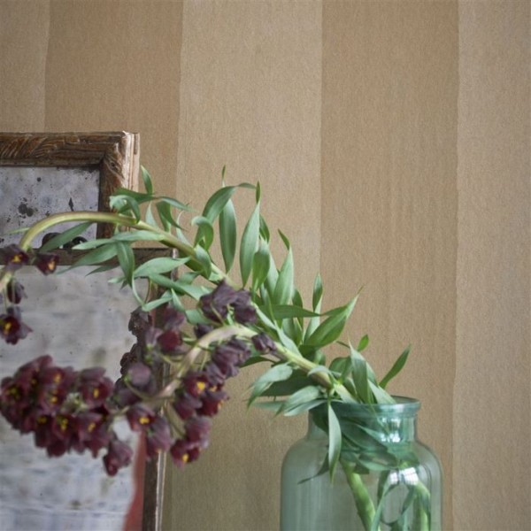 Wallpaper PDG720/08 PARCHMENT STRIPE - POLISHED CEMENT - Designers Guild