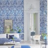 Papier peint PDG1029/01 ARABESQUE COBALT - Designers Guild