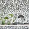 Papier peint PDG1029/02 ARABESQUE GRAPHITE - Designers Guild