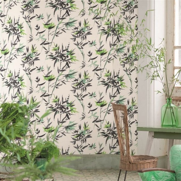 Papel Pintado PDG652/04 BAMBOO - JADE - Designers Guild