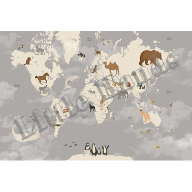 Carte du monde des animaux I