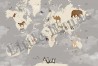 Papier peint Animals World Map I - LITTLE HANDS