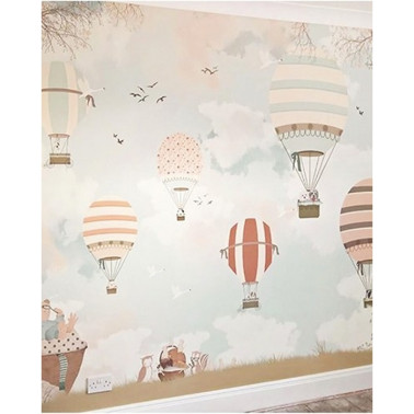 Papel de parede Balloon Ride VII - LITTLE HANDS