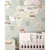 Papel de parede Little Munnies Racers World Map - LITTLE HANDS